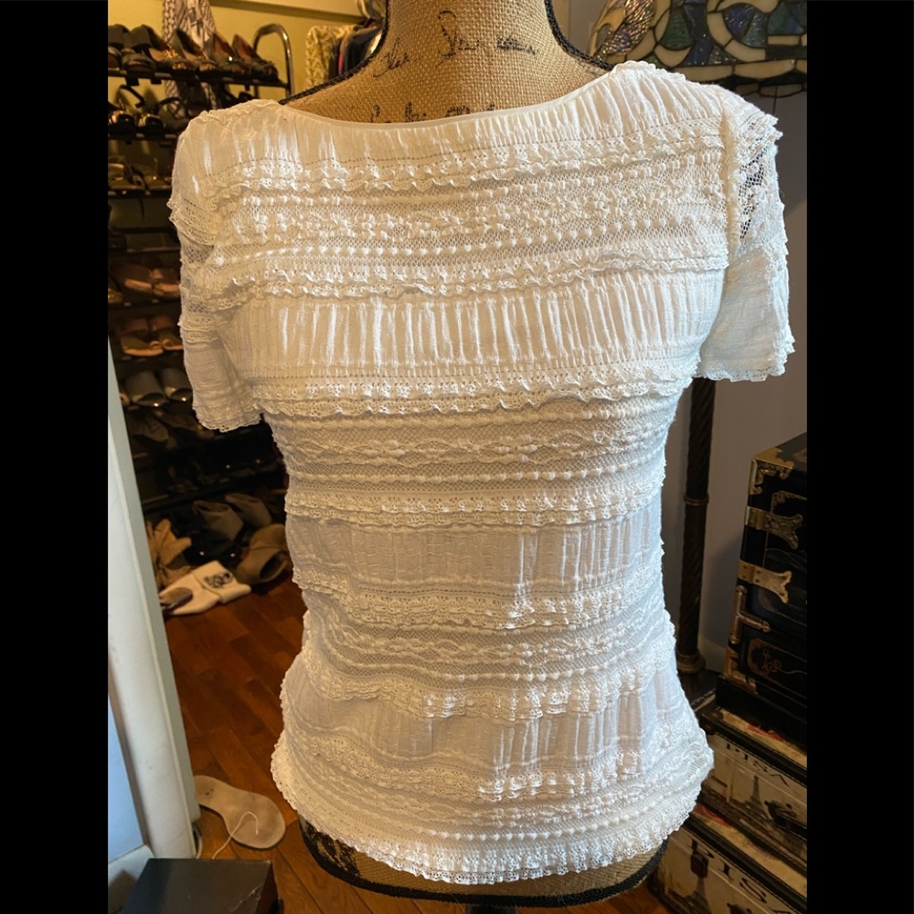 White house black market summer blouse